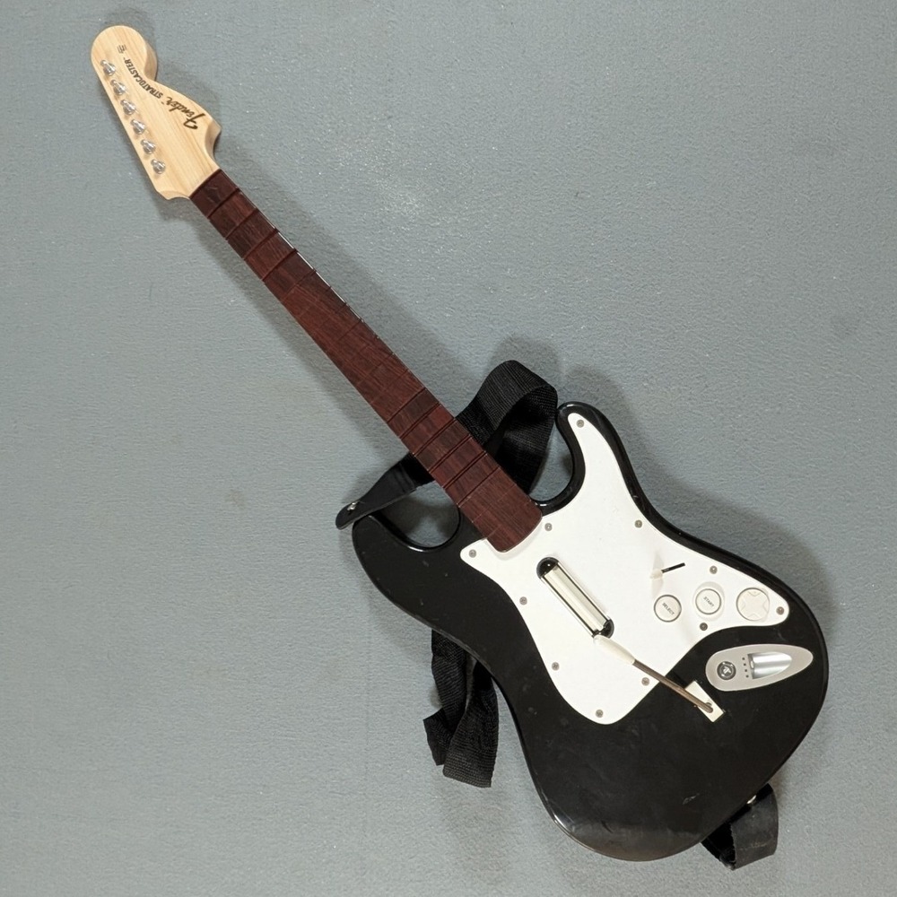 Rock Band Fender Stratocaster Guitar PS3 Black Wireless Controller PSHGTR03